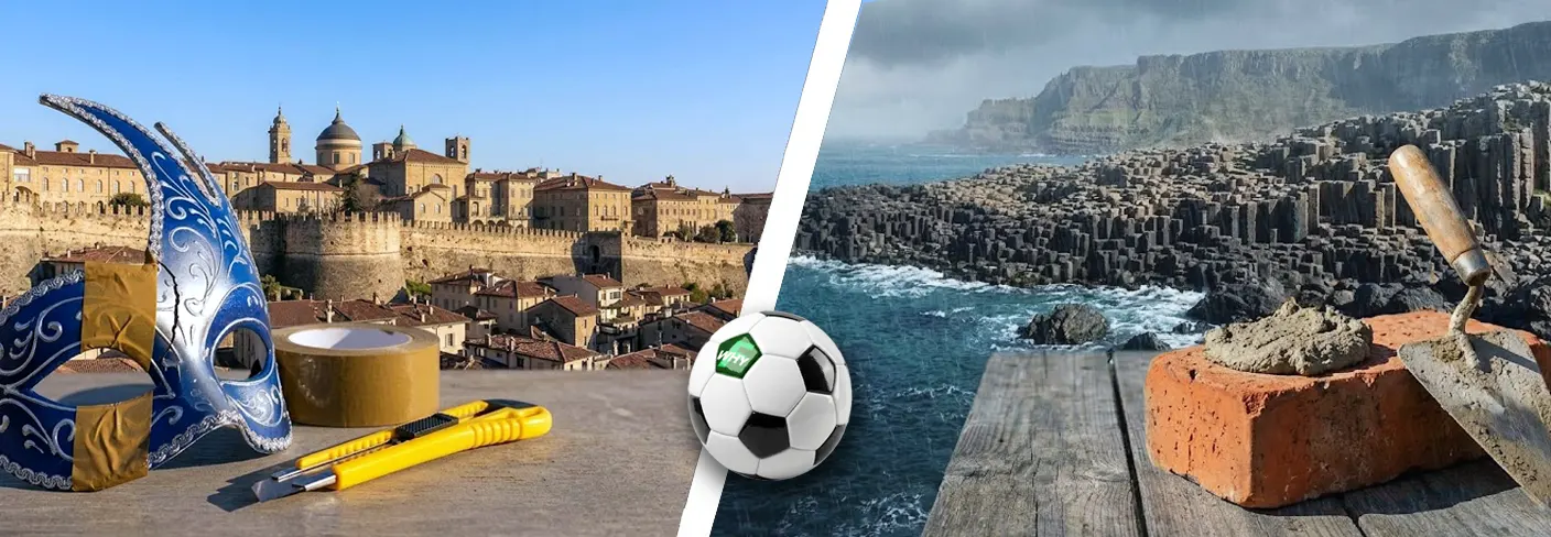 Italy vs Northern Ireland Structural Collision